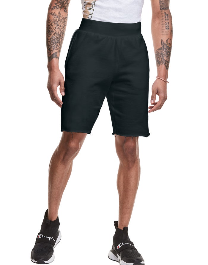 Champion Korte Broek Heren - Zwart - Reverse Weave Cut-Off ( 038279-TPG )